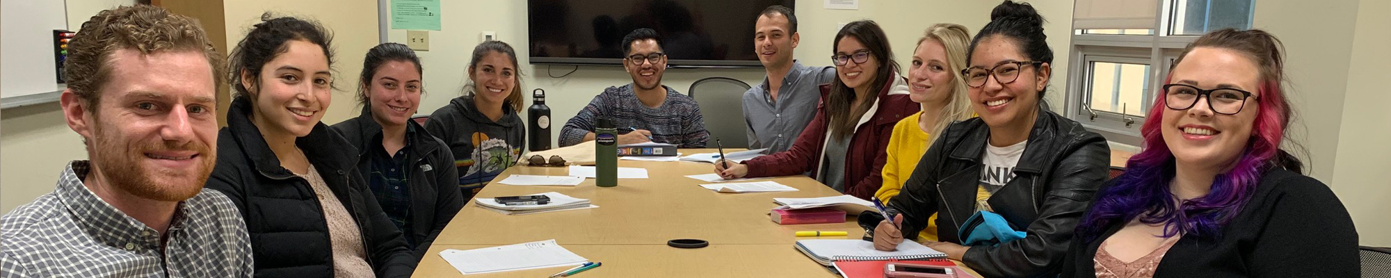 graduate students in a seminar