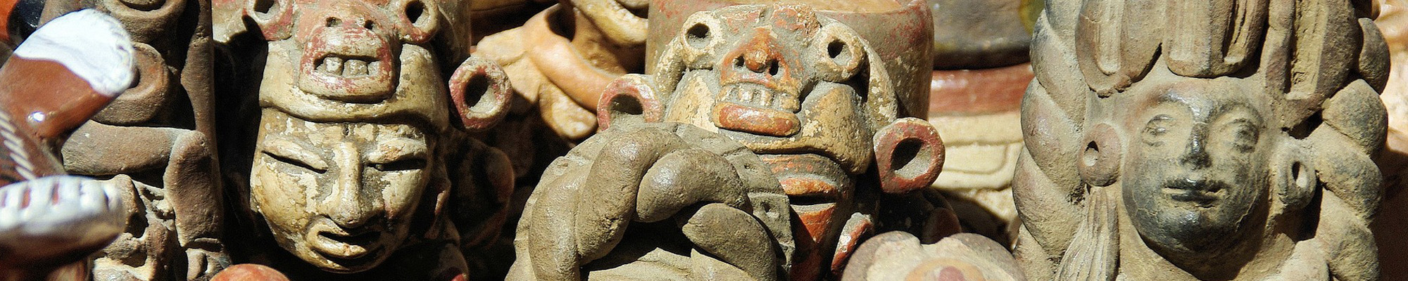 mayan clay figures