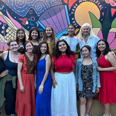 Ramona and students in Oaxaca Mexico